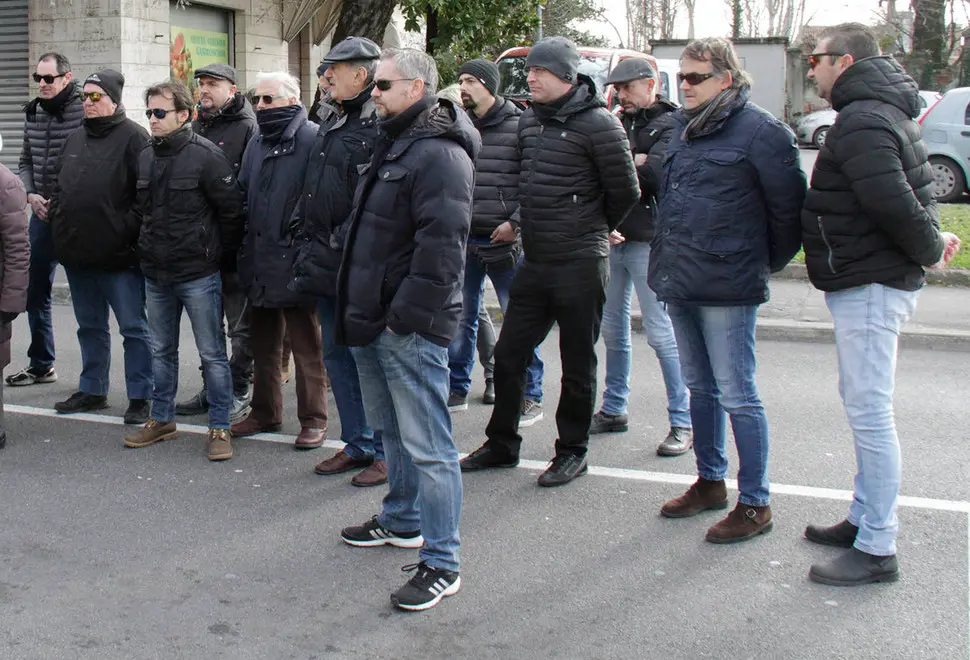 Bonaventura Monfalcone-14.01.2018 Celebrazione per Dominutti e contro manifestazione circolo libertario-Via Terenziana-Monfalcone-foto di Katia Bonaventura