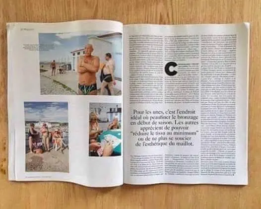 Plage à part è il titolo dell'articolo contenuto nella rivista