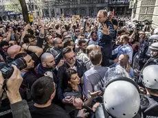 Una manifestazione tenuta lo scorso anno a Belgrado contro il presidente serbo Aleksandar Vučić