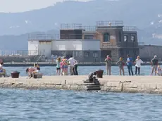 L’Antica Diga vista dal molo Audace. (Foto Lasorte)