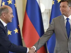 Slovenija, Ljubljana, 07.06.2018, 07. junij 2018 Predsednik RS Borut Pahor srecanje Janez Jansa. Politika, dogodek, volitve Foto:Ziga Zivulovic jr./Bobo