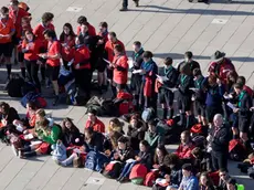 Silvano Trieste 23/02/2014 Piazza Unita' gli Scouts e il Cuore