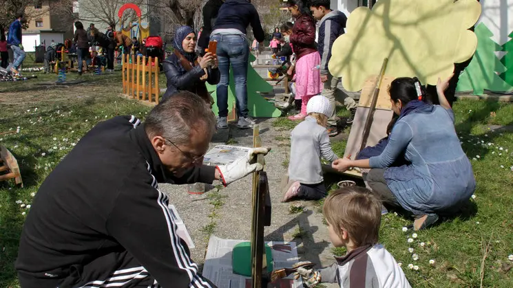 Bonaventura Monfalcone-14.03.2015 Lavori di ripristino-Asilo-Via Cellottini-Monfalcone-foto di Katia Bonaventura