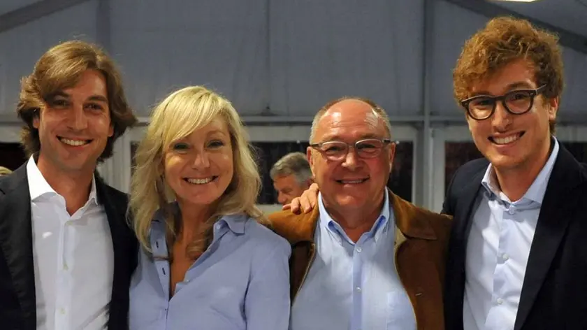 da sinistra: Mattia Cergol, la sig.ra Susanna Cergol , Gianfranco Cergol e Lorenzo Cergol