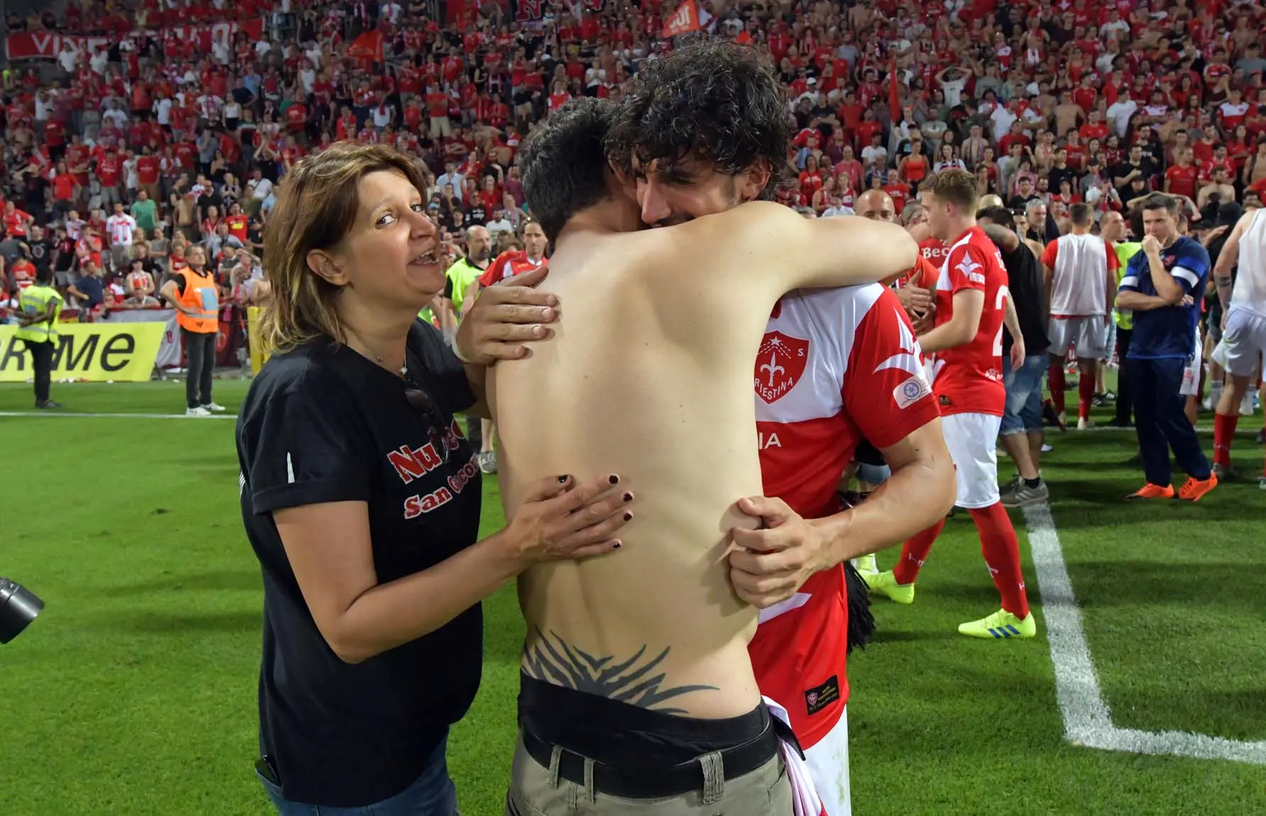 Foto BRUNI 09.06.2019 Triestina Calcio-PISA :Finale play-off--vince Pisa 3-1--lacrime a fine partita