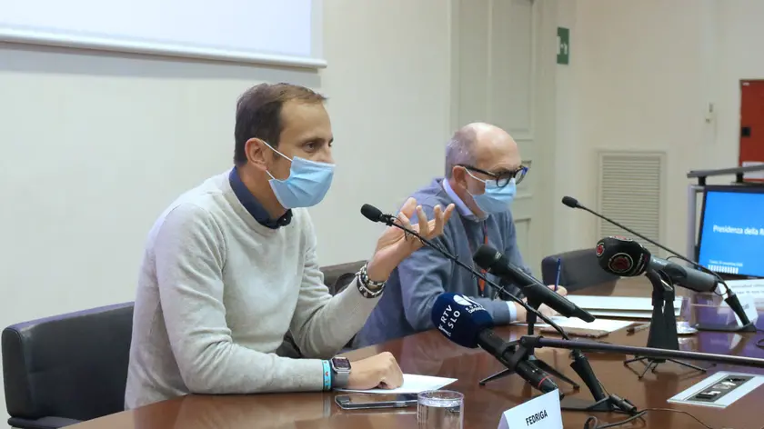 Lasorte Trieste 11/11/20 - Regione, Conferenza stampa Fedriga Riccardi Coronavirus