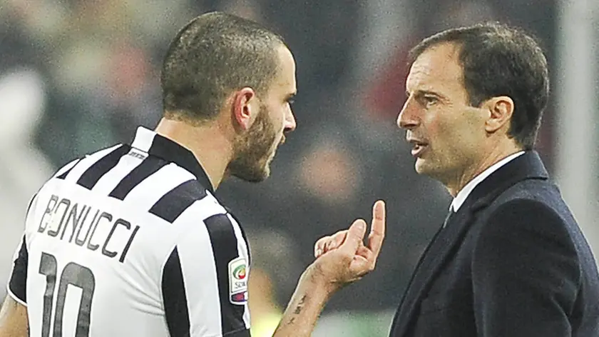 07.02.15, Torino, Juventus Stadium, Serie A 22a Giornata - JUVENTUS-MILAN nella foto: bonucci, Allegri