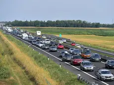 Il traffico sull'autostrada A4 in una foto di repertorio