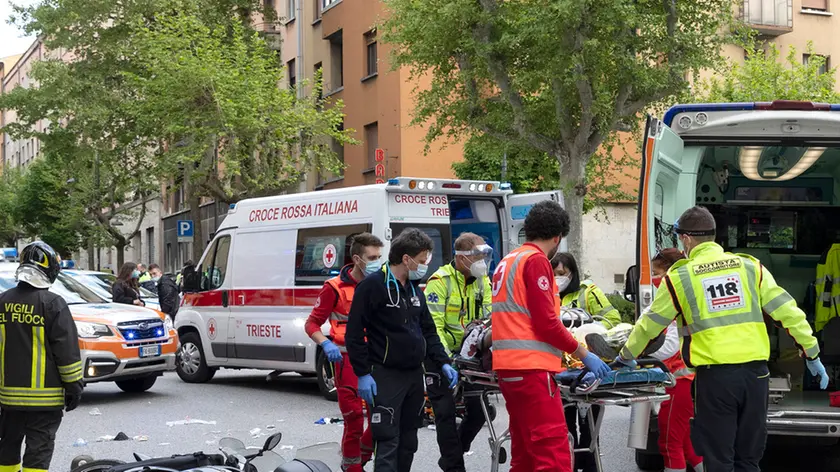 Silvano Trieste 2021-05-02 Grave incidente in Viale D'Annunzio