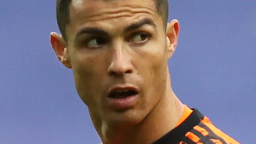 Juventus’ Cristiano Ronaldo during the Italian Serie A soccer match Udinese Calcio vs Juventus FC at the Friuli - Dacia Arena stadium in Udine, Italy, 2 May 2021. ANSA/GABRIELE MENIS