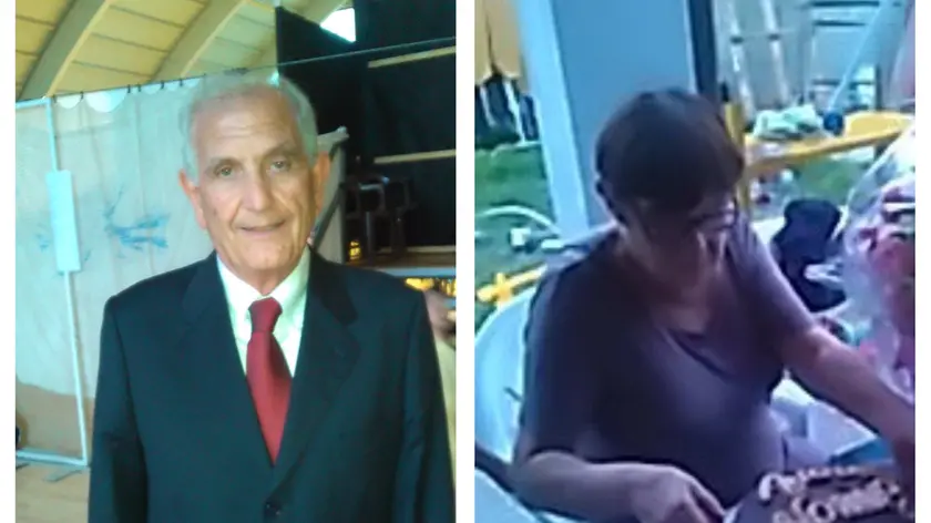 Angelo D'Agostino e Gianna Muset nelle foto postate con l'appello su Twitter