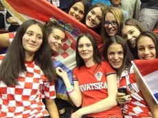 Un gruppo di giovani croati