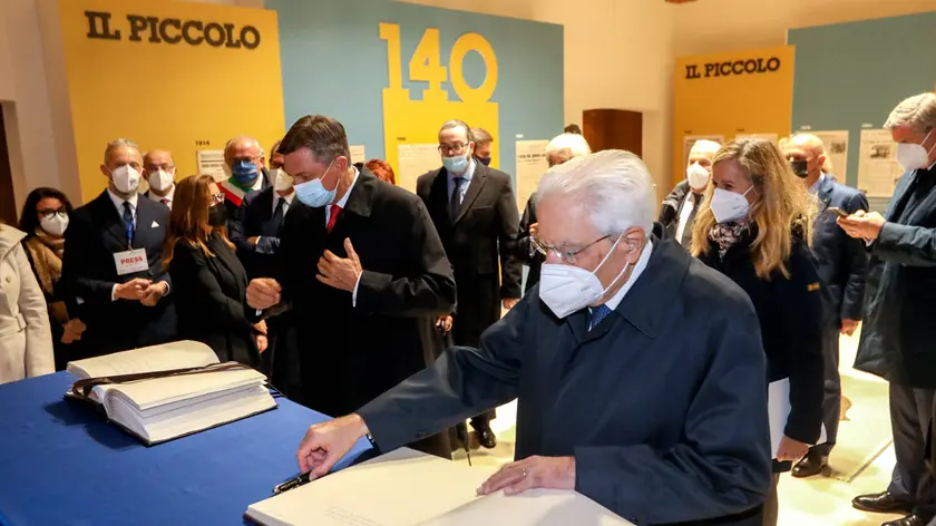 Bumbaca Gorizia 21_10_21 Mattarella e Pahor Mostra Piccolo Foto Pierluigi Bumbaca