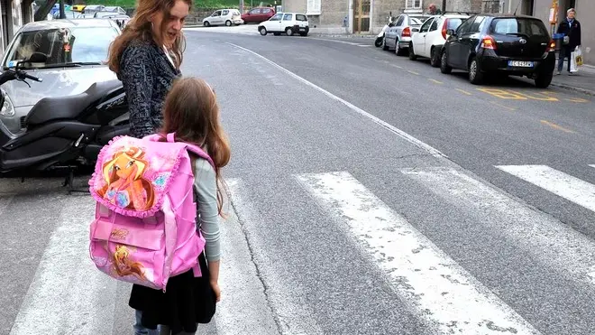 Foto BRUNI Trieste 08 04 2011 Investimento via Molino a Vento-la piccola Suary con mamma Varna