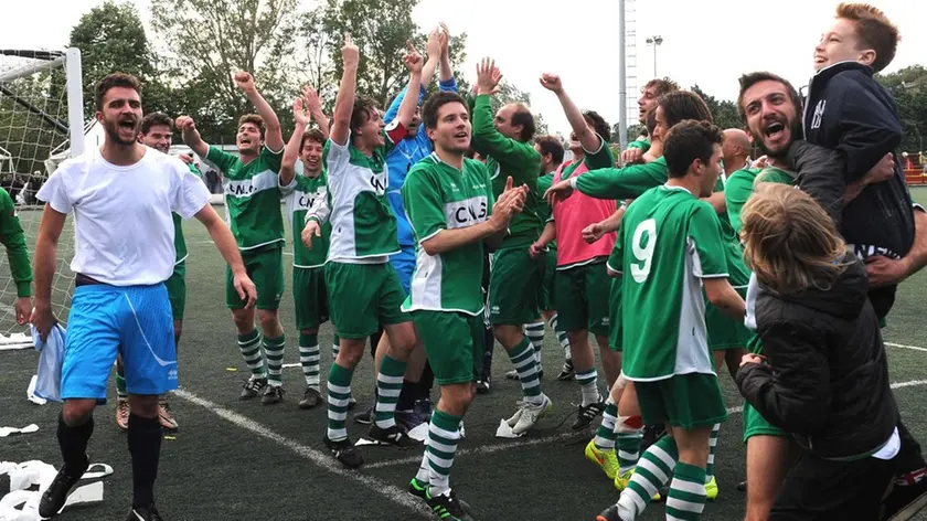 Foto BRUNI 15.05.16 Calcio: Il Domio batte la Gradese e vola in Promozione