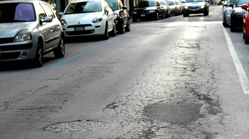 Bonaventura Monfalcone-07.03.2014 Strada dissestata-Via IX giugno-Monfalcone-foto di Katia Bonaventura