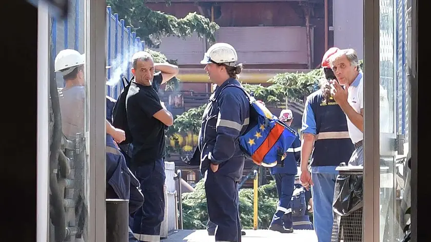 Foto BRUNI 05.09.2019 Operai della ferriera