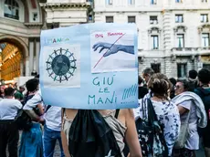 28/07/2021 Milano, Manifestazione contro il Green Pass e in ricordo del Dott. Giuseppe De Donno