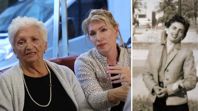 Nerina Filippi assieme ai familiari fotografata da Andrea Lasorte e in uno scatto negli anni Sessanta