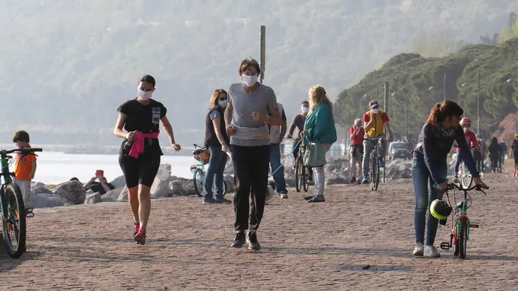 Lasorte Trieste 27/04/20 - Pineta Barcola, Gente, Attività Motoria, Passeggiate, Emergenza Coronavirus