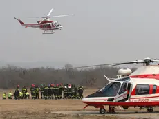 Un veivolo dei vigili del fuoco (Lasorte)