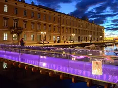 Foto Bruni Trieste 05.09.16 Ponte Joice-illuminato rosa-fuxia