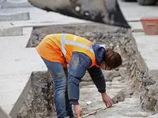 Lasorte Trieste 02/04/15 - Via del Teatro Romano, Lavori di Scavo