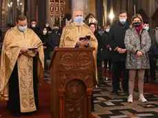 Foto BRUNI Trieste 06.01.2021 Chiesa Serbo-ortodossa vespro di Natale