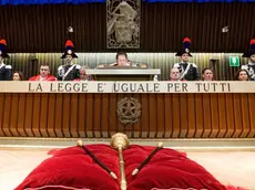 La cerimonia di inaugurazione di uno dei trascorsi anni giudiziari (Foto di archivio)