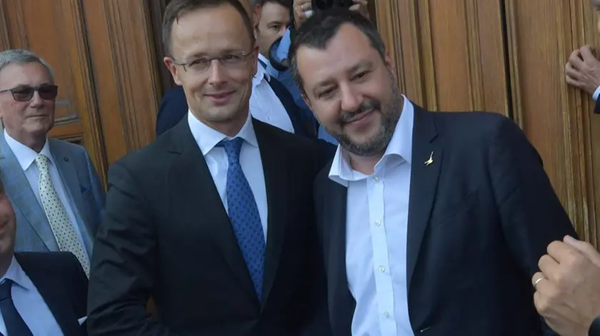 Foto BRUNI 05.07..2019 Ministro Salvini: in regione con Ministro Ungherese