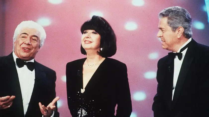 UN'IMMAGINE D'ARCHIVIO DI GINO BRAMIERI (S), MARISA DEL FRATE (C) E RAFFAELE PISU. ANSA