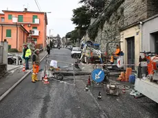 Lo scavo in via Commerciale (Lasorte)