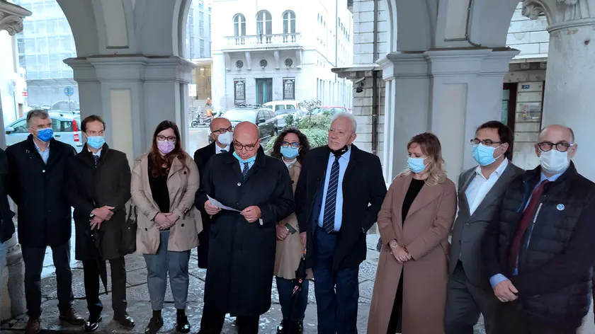 Lasorte Trieste 03/11/21 - Piazza Unita', Municipio, Presentazione Nuova Giunta Dipiazza, Roberto Dipiazza