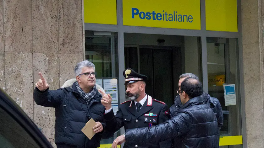 L'ufficio postale di via caprina a Grado poco dopo la rapina