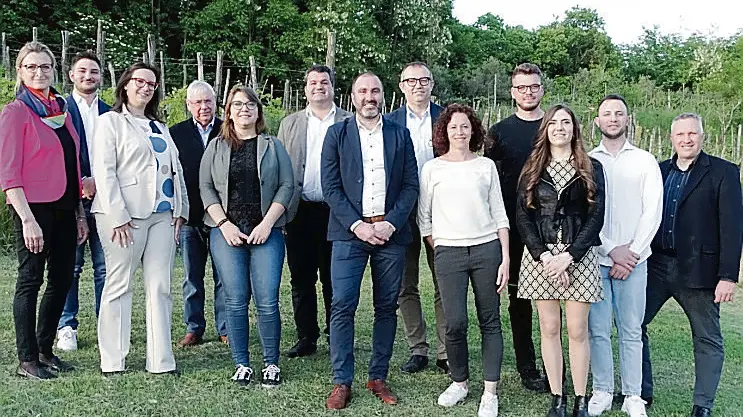 I candidati della lista che sostiene a sindaco Daniele Sergon