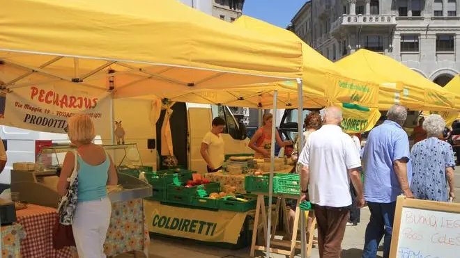 Lasorte Trieste 09/07/11 - Piazza Goldoni, Mercatino Coldiretti