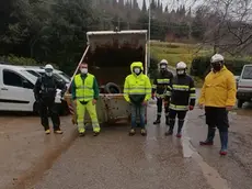 La squadra attiva in questi giorni a San Dorligo con l’ausilio di Acegas