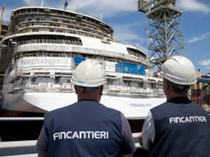 Il cantiere monfalconese di Fincantieri in una foto di archivio