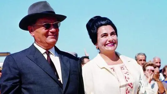 August 1963 --- Marshal Tito and His Wife --- Image by © Bettmann/CORBIS