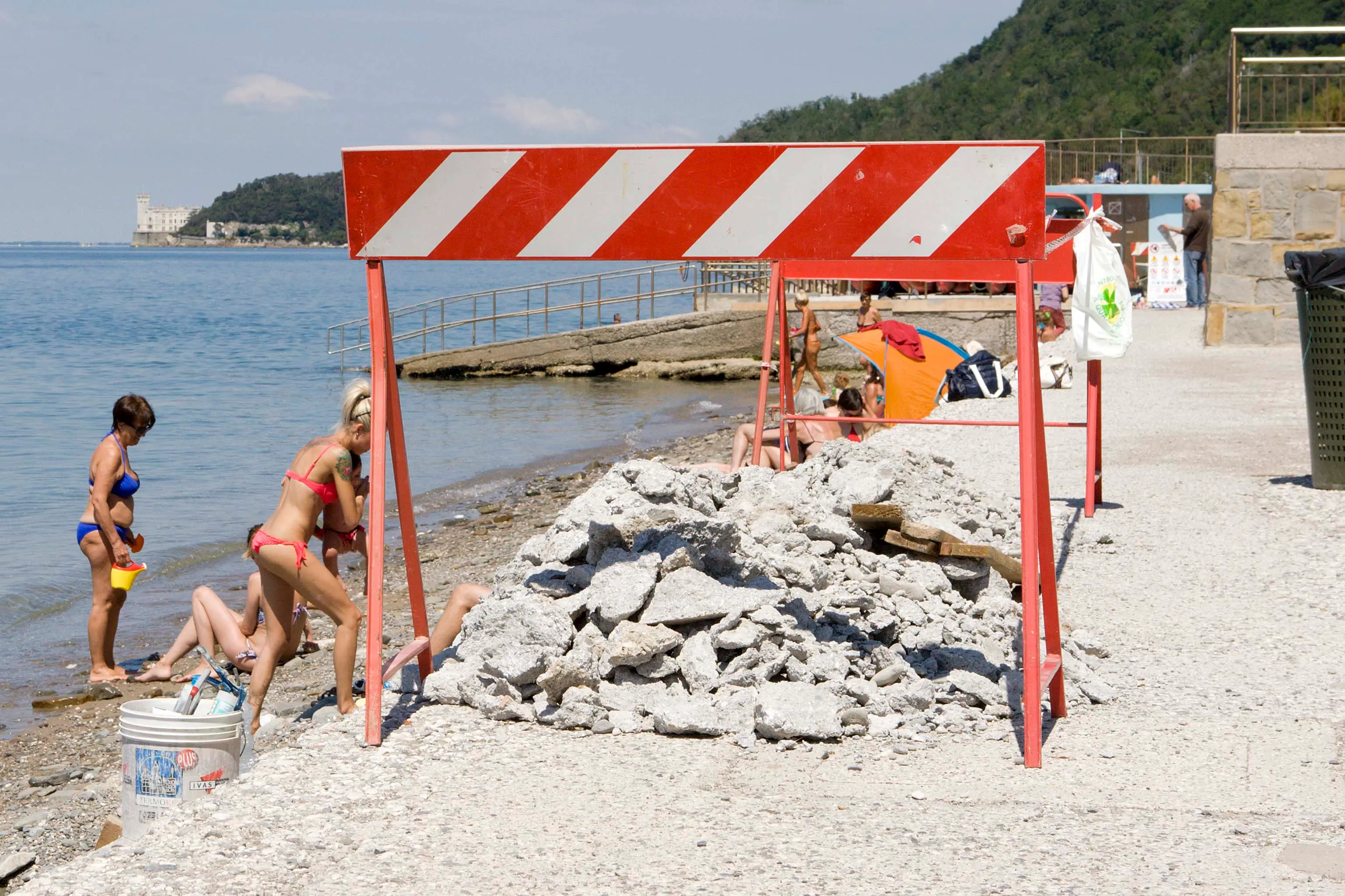 Lavori in corso ai Topolini (Foto Silvano)