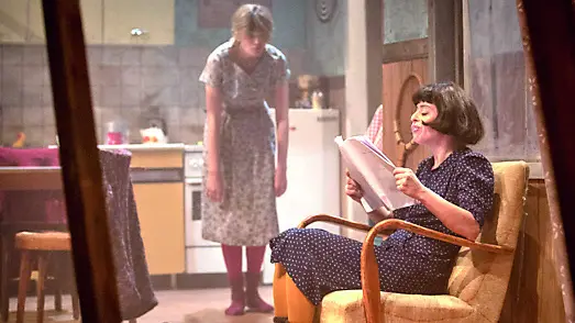 Una scena dello spettacolo “Scrofe”