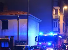 I Vigili del fuoco sul luogo dell’incendio. Foto di Francesco Bruni