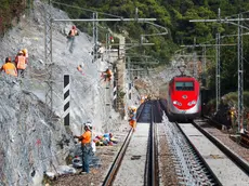 I lavori lungo la linea ferroviaria