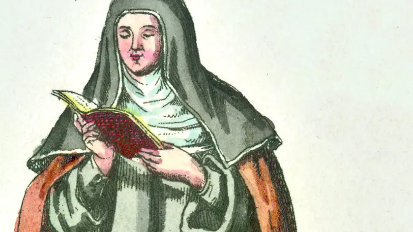 Una monaca delle Clarisse, l’ordine fondato da Chiara d’Assisi e da San Francesco FOTO archivio agf