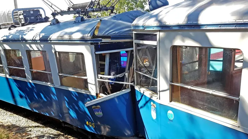 L'incidente tra i due tram a Conconello