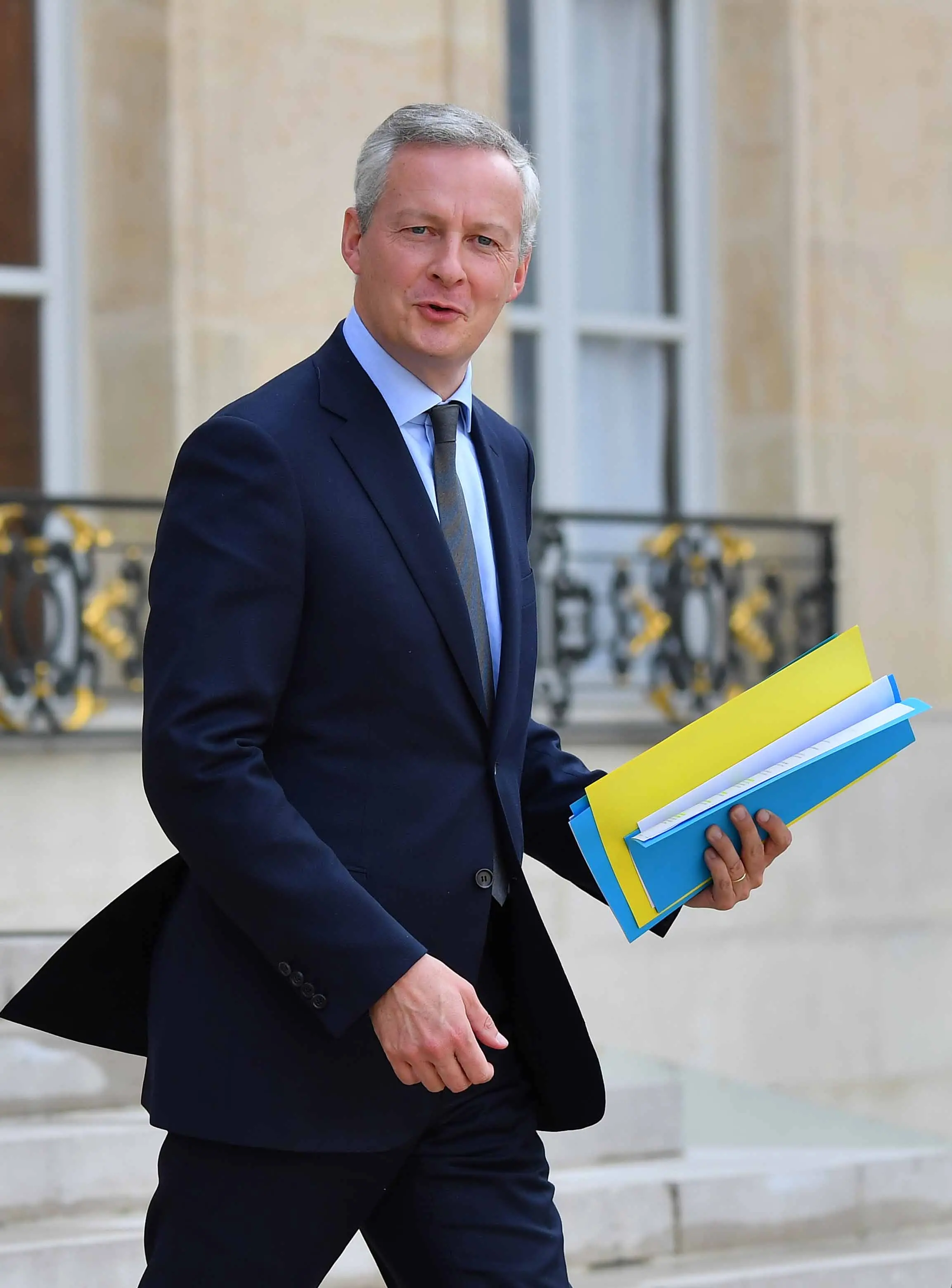 French Economy Minister Bruno Le Maire leaving the Elysee Palace after a meeting in Paris, France on July 24, 2017. Photo by Christian Liewig/ABACAPRESS.COM