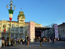 Foto Bruni 31.05.14 Giro d'Italia:i preparativi in piazza Unità