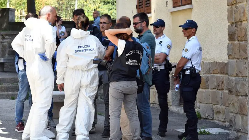 Foto BRUNI 16.08.2018 Omicidio Gretta:la scientifica fa sopralluoghi