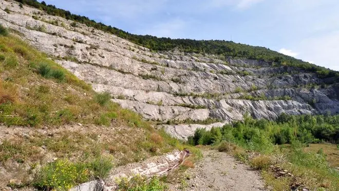 FOTO BRUNI TRIESTE 25 09 09 CAVA FACCANONI-IL SINDACO ILLUSTRA IL PROGETTO DEL PARCO VERDE