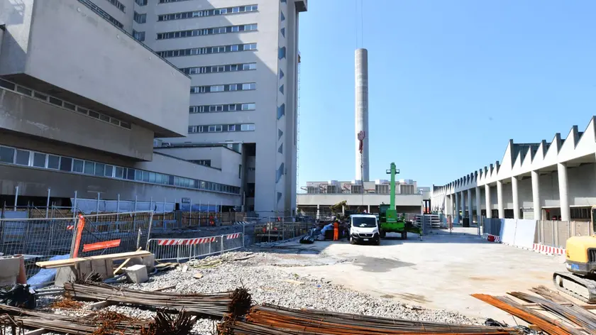 Foto Bruni Trieste 09.09.2018 Ospedale di Cattinara:lavori esterni